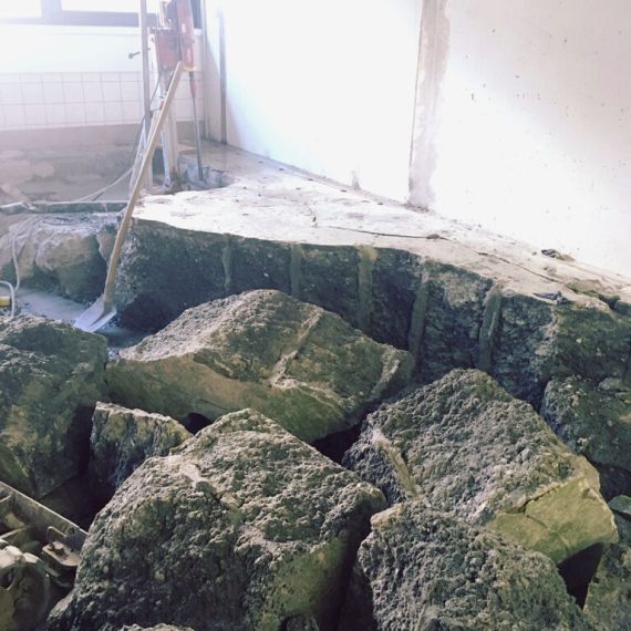 Korišćenje BETONAMIT® za uklanjanje velikih betonskih elemenata