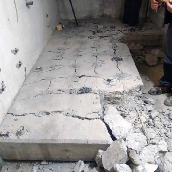 Detaljna struktura pukotina izazvanih BETONAMIT® proizvodom